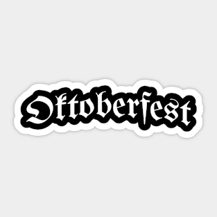 Oktoberfest Typography Sticker